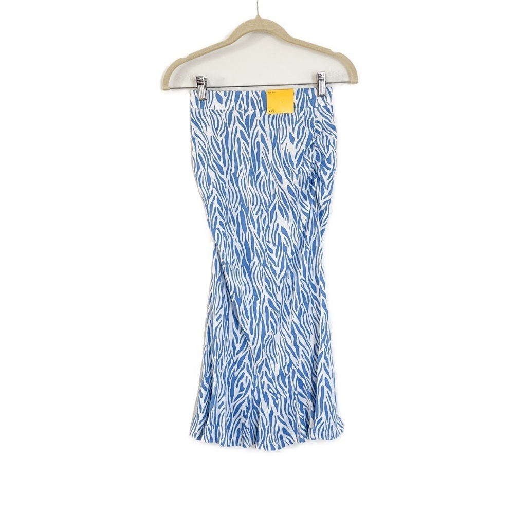 Diane von Furstenberg for Target A-Line Sea Twig Blue Skirt Size XXS - Picture 7 of 7